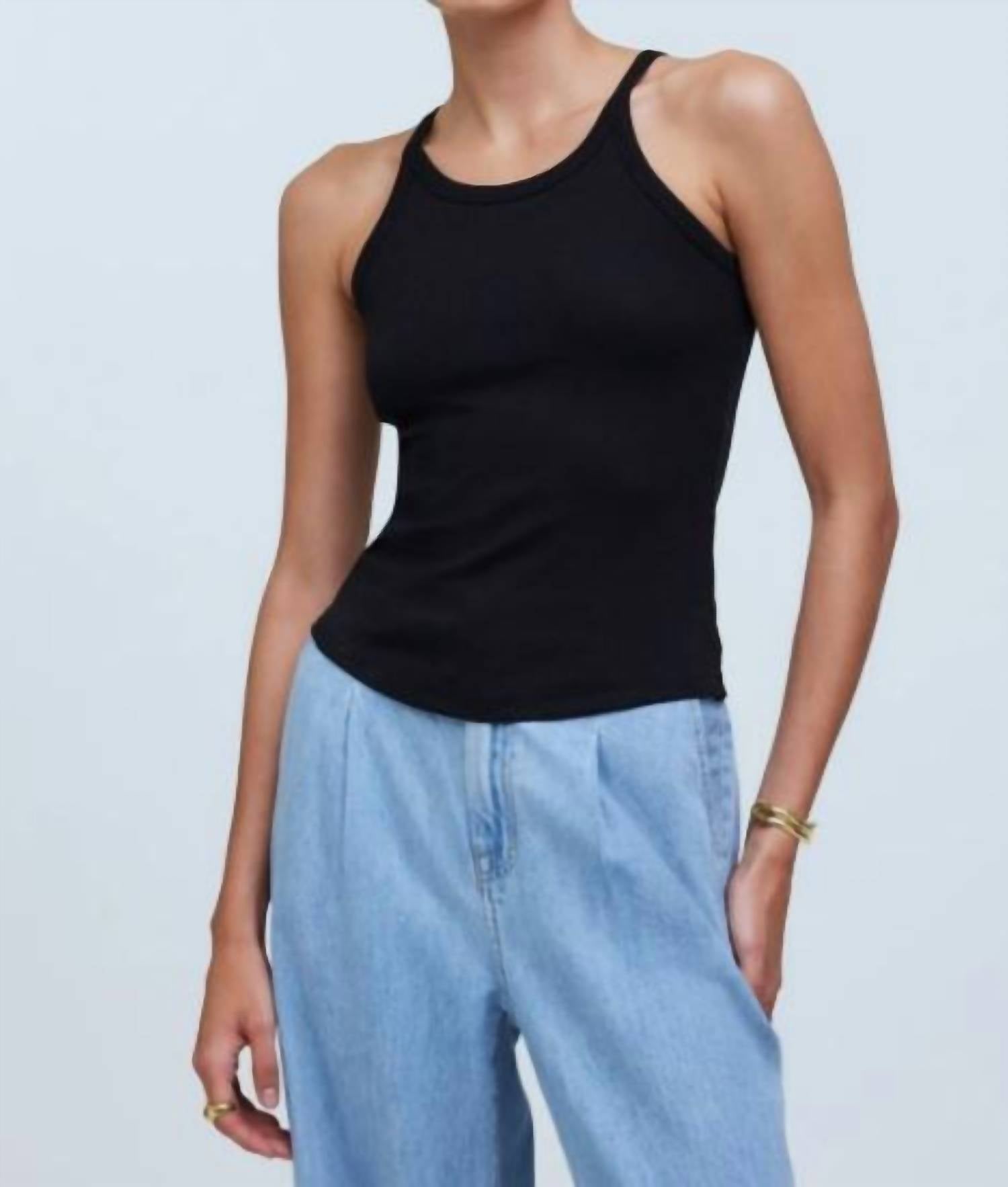 

Майка Supima Rib '90S черного цвета Madewell