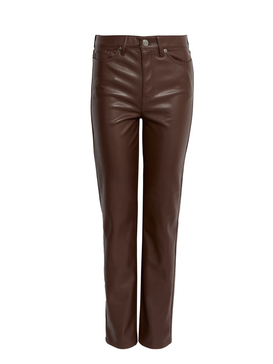 

Кожаные штаны Marks & Spencer Regular Pants, коричневый
