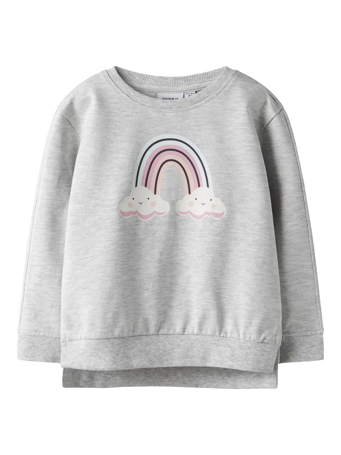 Свитшот с круглым вырезом, Name it, light grey melange