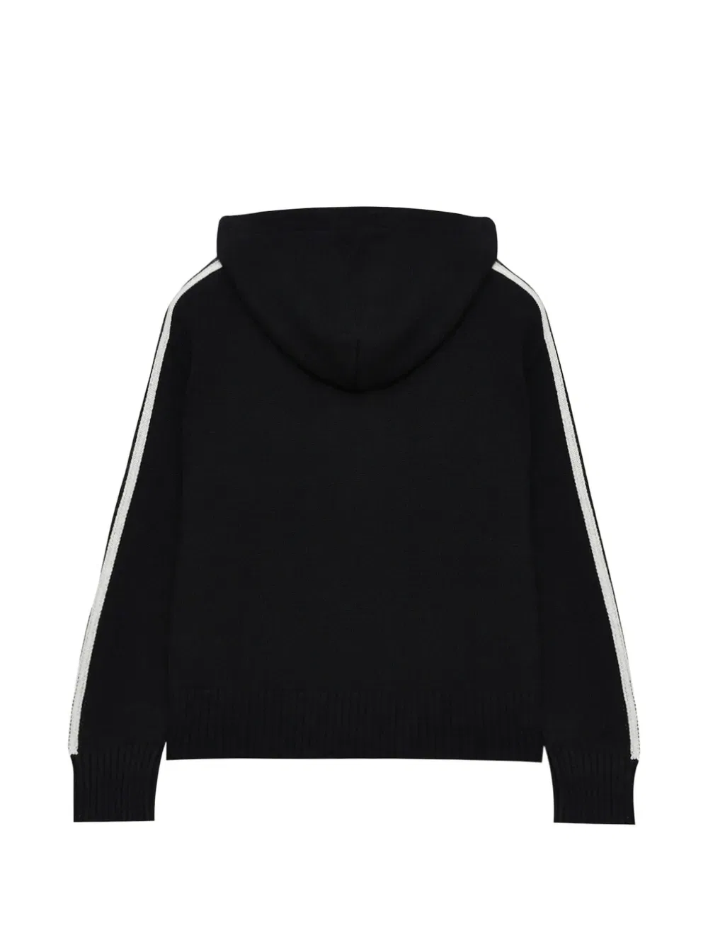 Худи с полосатой аппликацией Msgm Kids, черный — фото 2