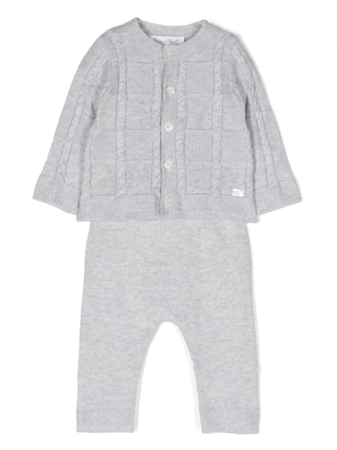 

Tartine Et Chocolat button-up trousers set, серый