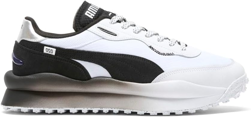 

Мужские кроссовки PUMA Style Rider Zinc на шнуровке, повседневные - белые