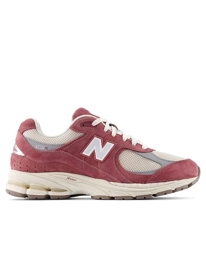 Кроссовки New Balance 2002r бордового цвета