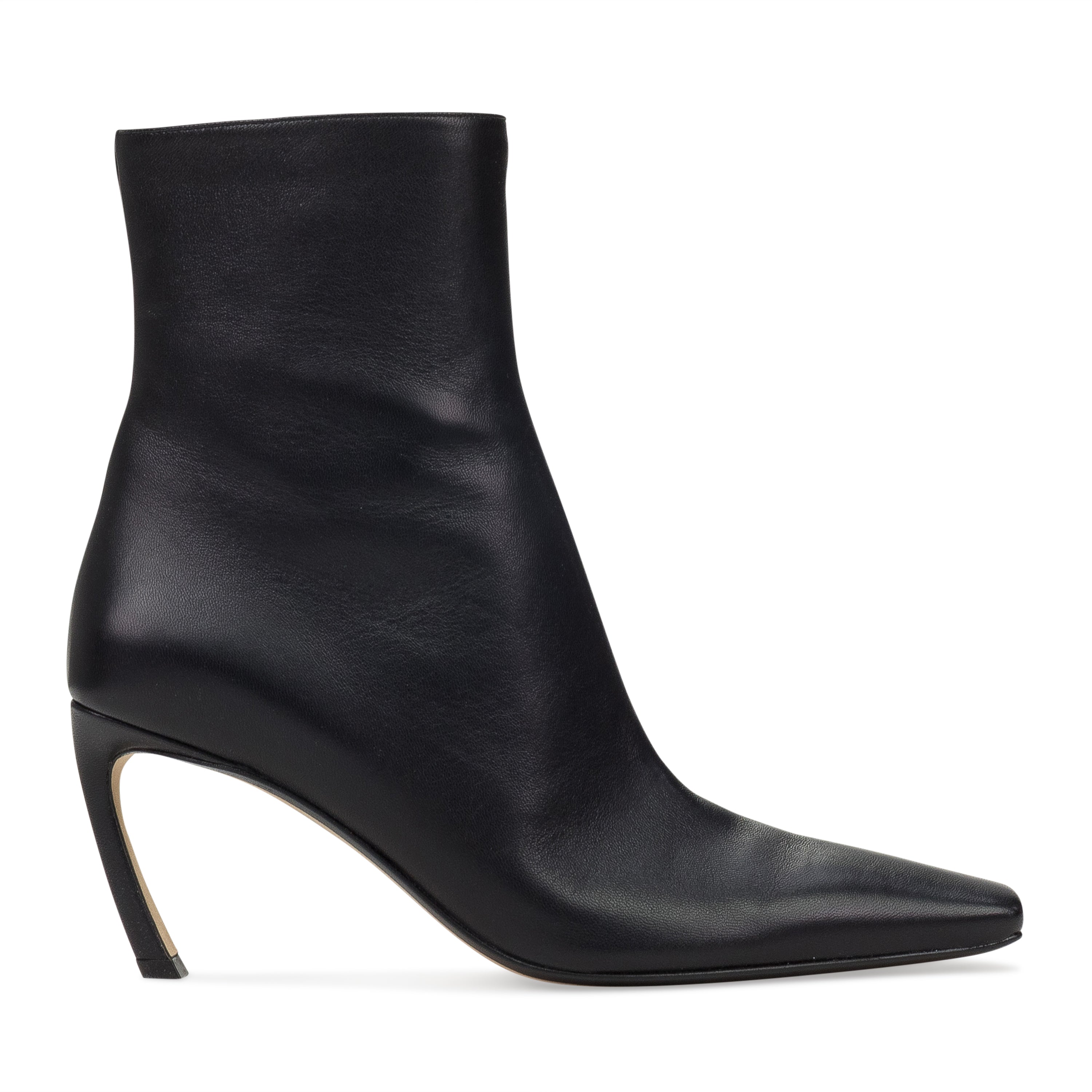 Черные ботильоны на каблуке 75 мм Lanvin