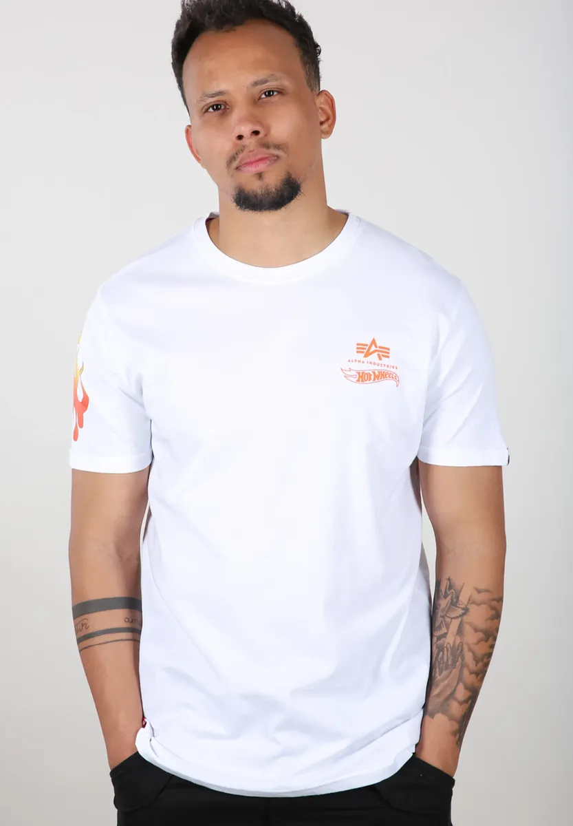 

Футболка Alpha Industries " Alpha Industries Мужская - Футболки Flame T", белый