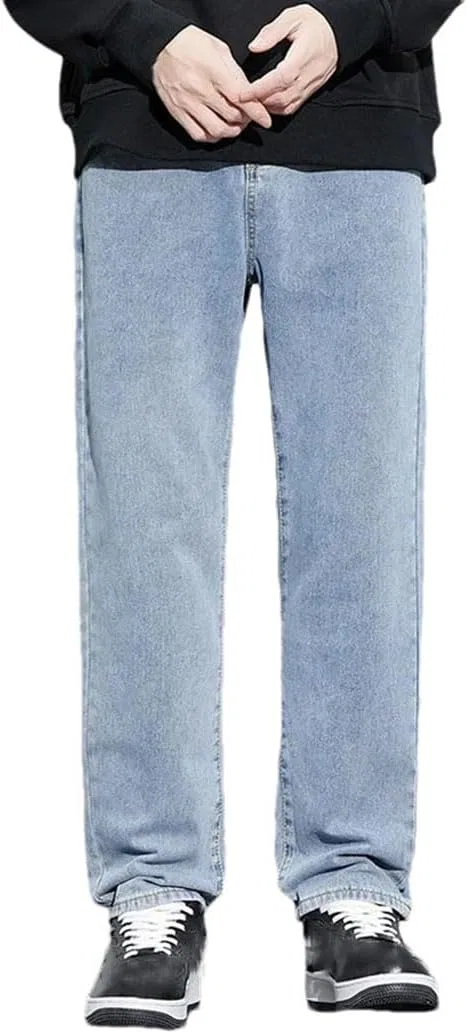 Джинсы свободные Men's Baggy Jeans, голубой