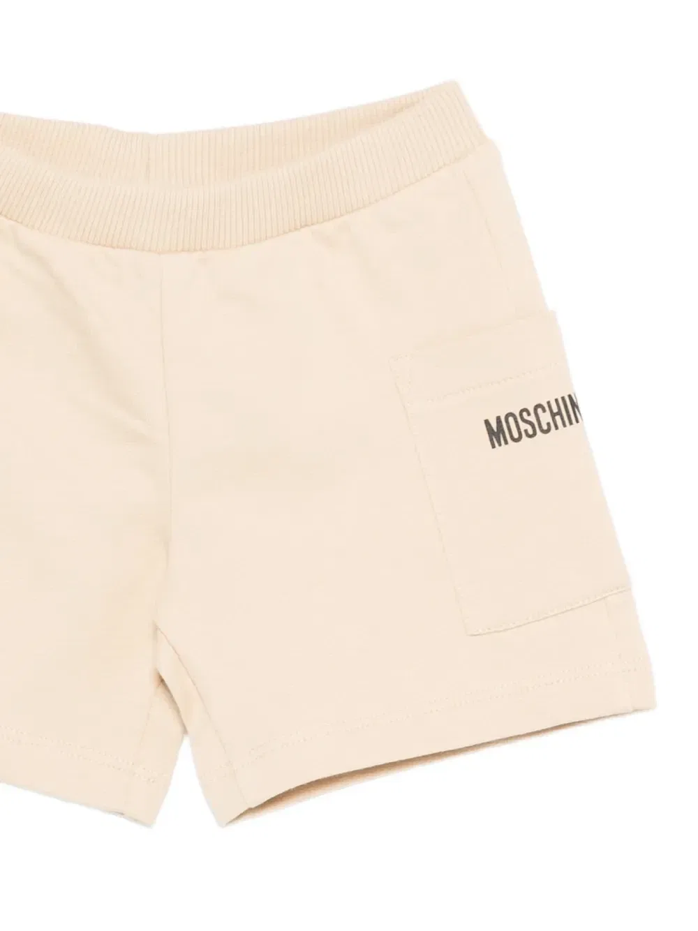 Комплект для новорожденного с логотипом Moschino Kids, бежевый — фото 3