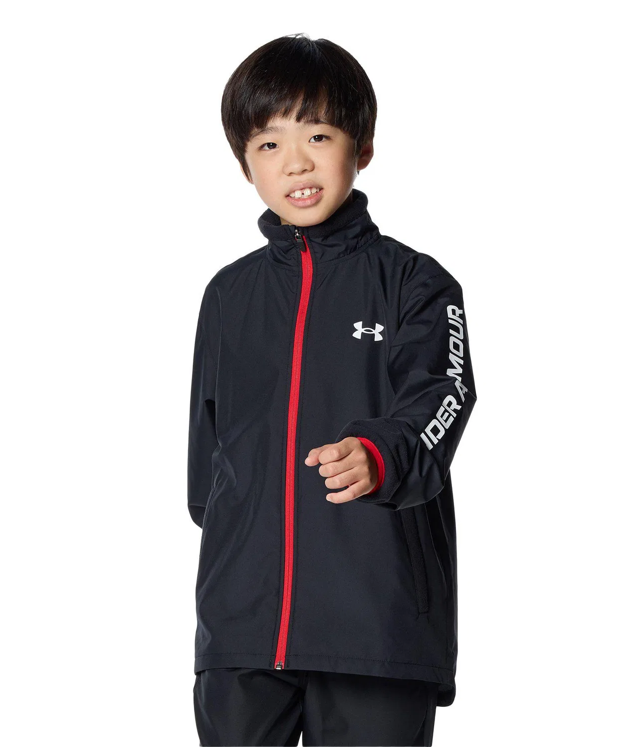 Детская тренировочная куртка Under Armour UA Hybrid Woven Full Zip, черная