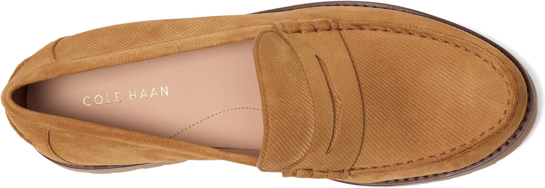 Лоферы Cole Haan Women's Treena Lug Loafers, Golden Honey Corduroy Suede — фото 2