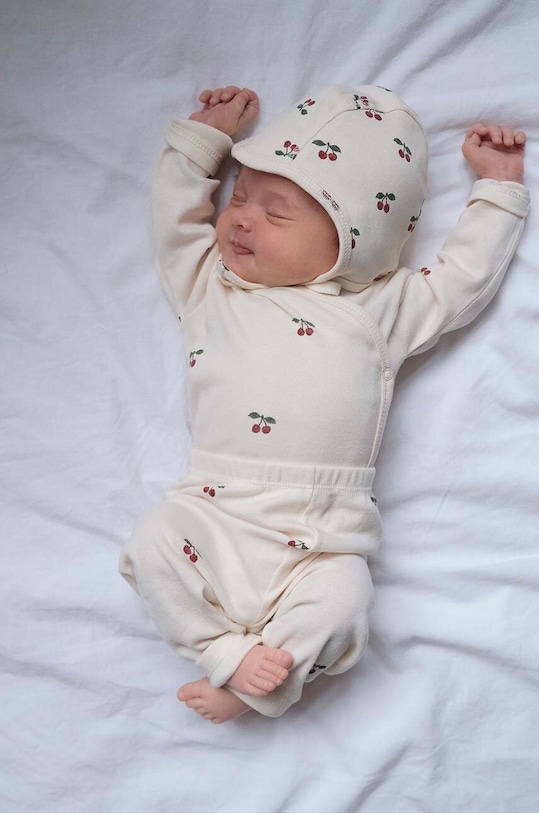 

Боди для новорожденных NEWBORN BODY GOTS Konges Sløjd, бежевый