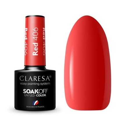 

Claresa 406 Красный УФ-лак для ногтей 5 мл