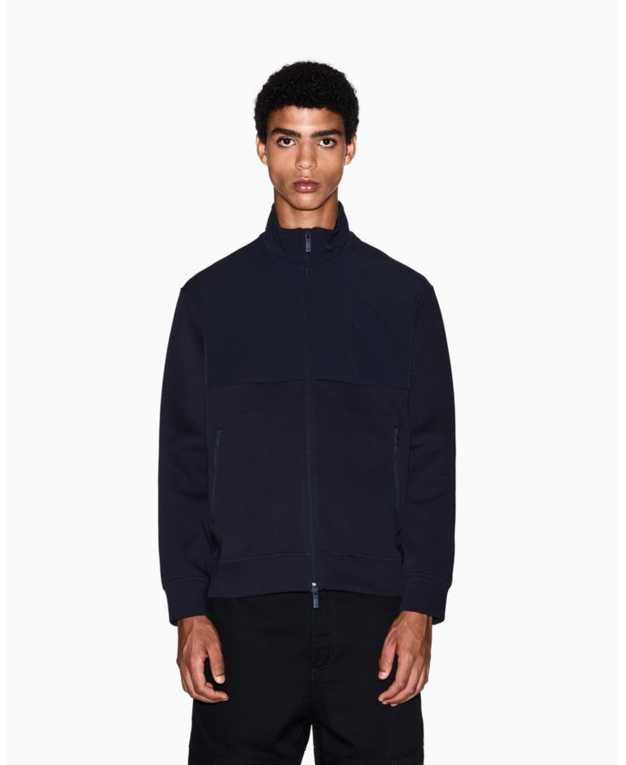 

Мужская толстовка на молнии с комбинированным рисунком A|X Armani Exchange, Deep Navy, Синий, Мужская толстовка на молнии с комбинированным рисунком A|X Armani Exchange, Deep Navy