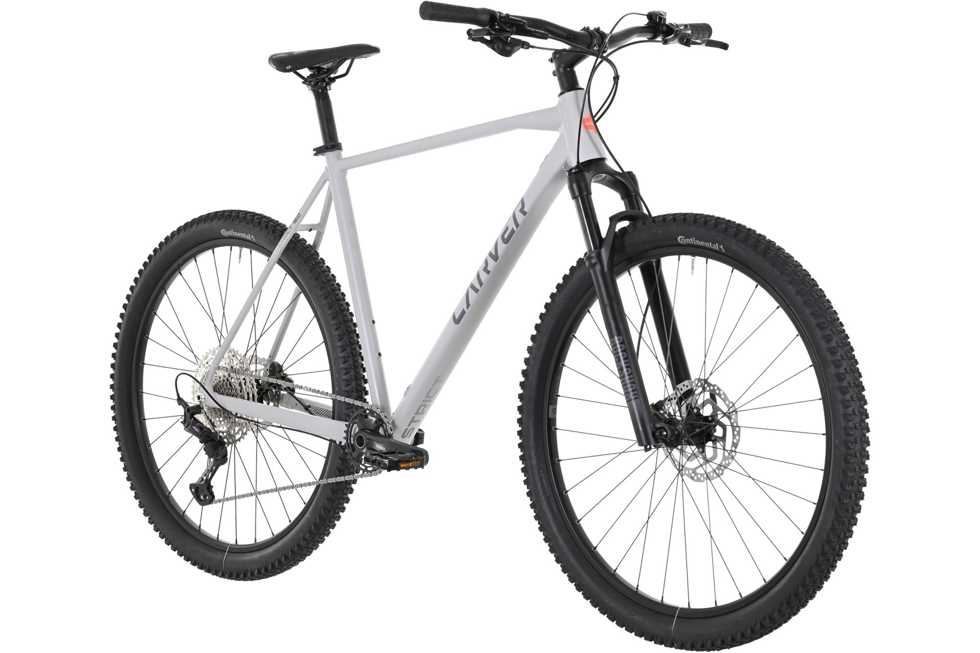 Горный велосипед Carver Strict 160 - 27,5 дюймов - Diamant - 2024, цвет Grau|telegrey/dark grey/neon orange — фото 2