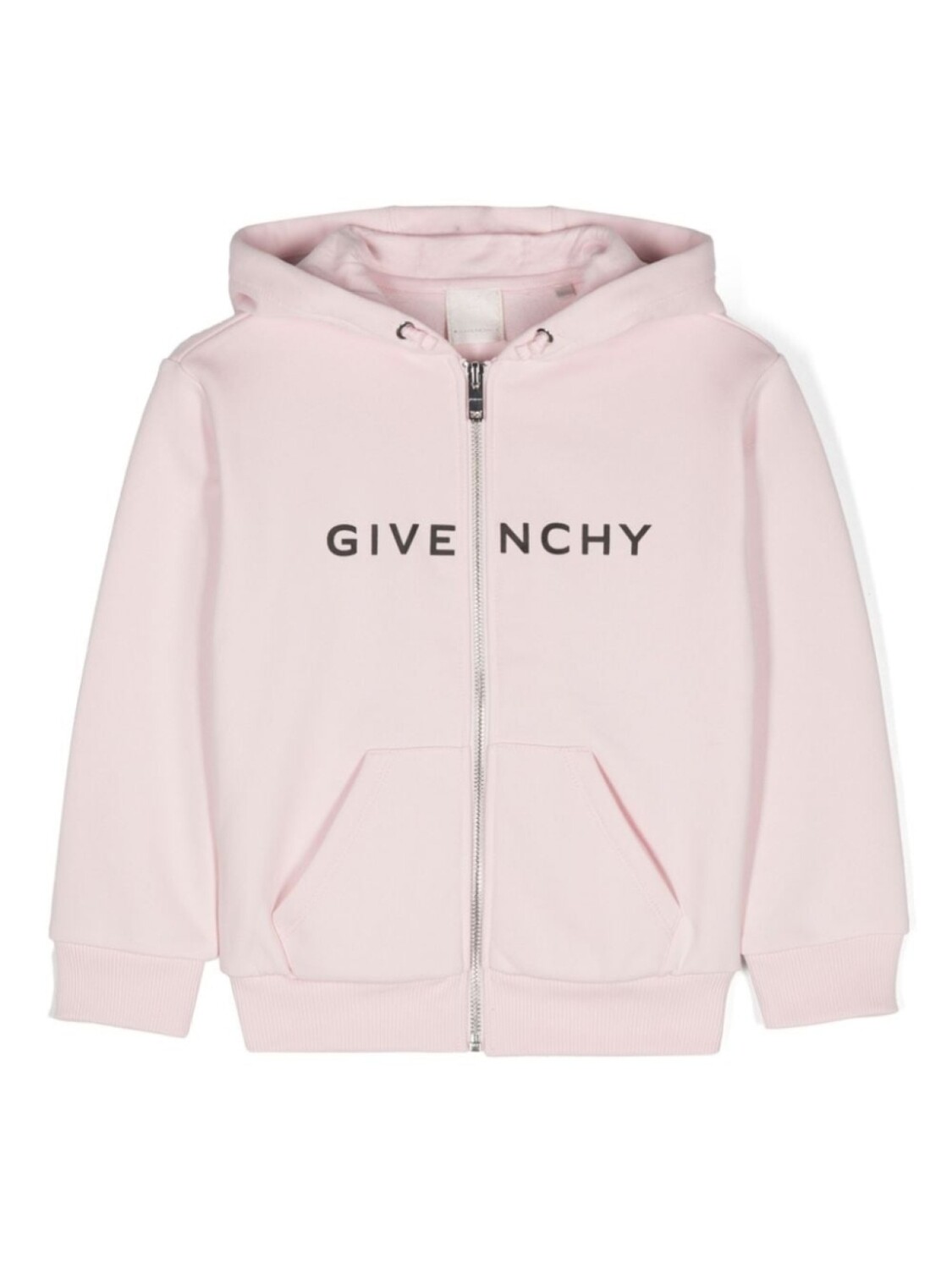 

Givenchy Kids толстовка с капюшоном на молнии с логотипом, розовый