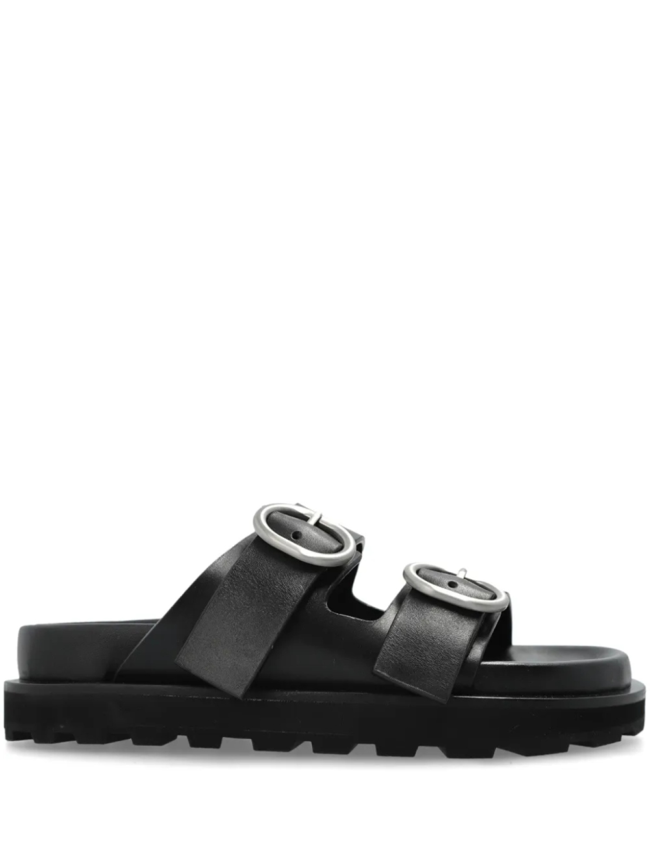 Кожаные сандалии Jil Sander, черный