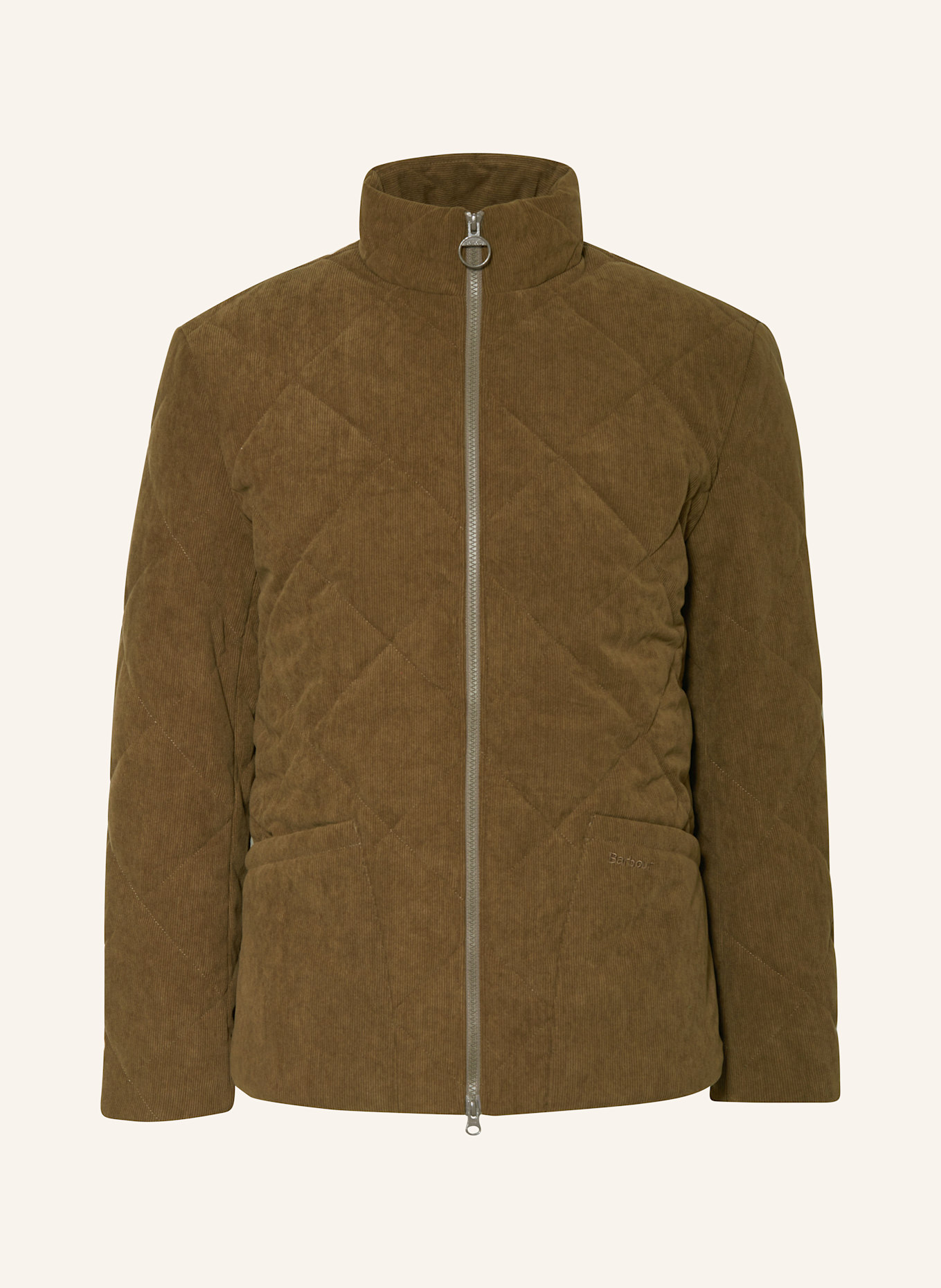 

Стеганая вельветовая куртка Liddesdale Barbour, коричневый