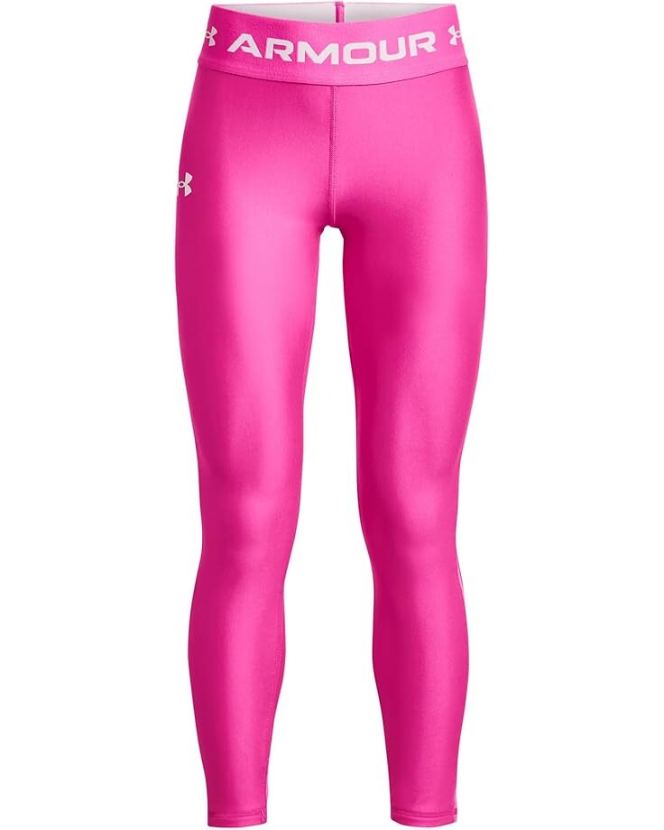 

Брюки Under Armour Kids Armour Leggings, цвет Rebel Pink/White