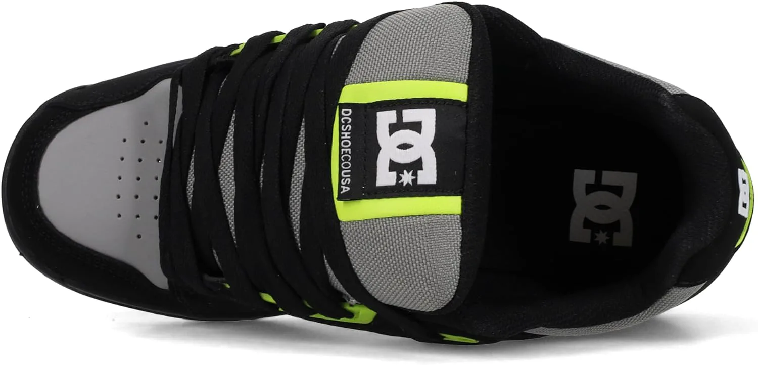 Мужские кроссовки DC Stag DC Shoes, черный/серый/зеленый — фото 4