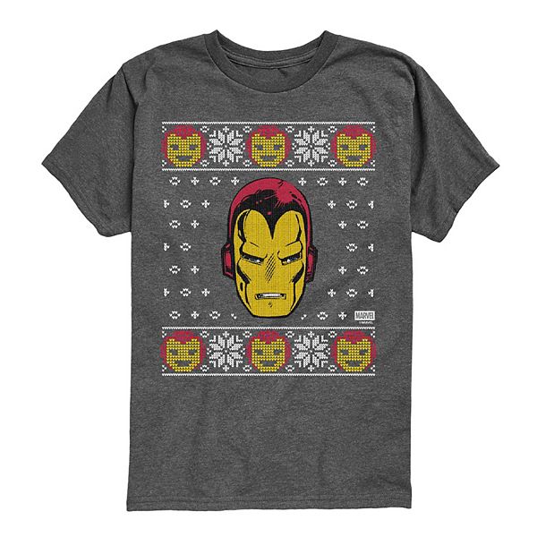 

Футболка с принтом Iron Man для мальчиков 8-20 Marvel, Heather Charcoal