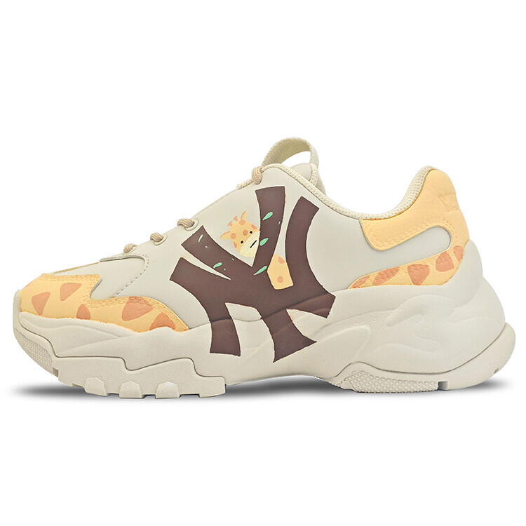 

Кроссовки MLB Big Ball Chunky Chunky Sneakers Unisex Low-top Yellow/Brown, цвет Off White