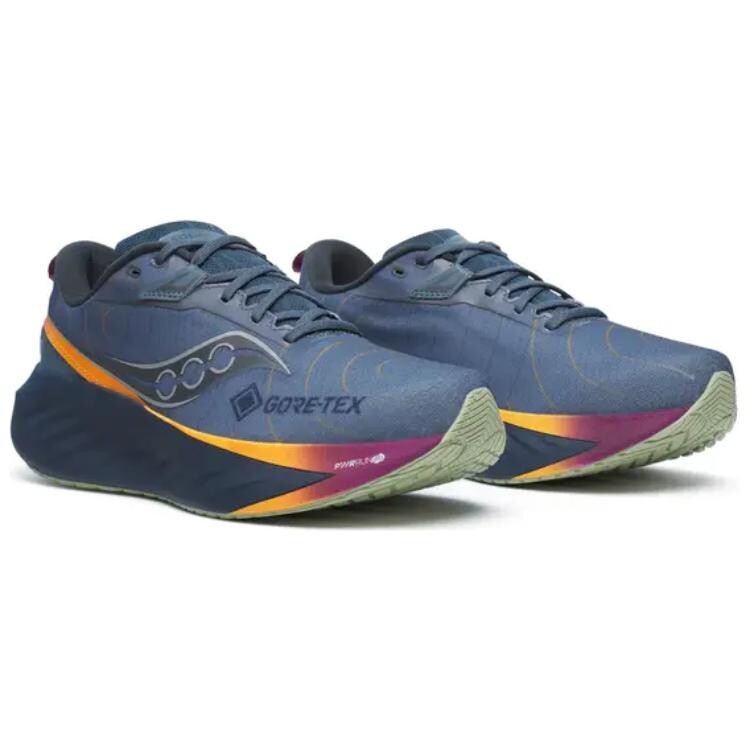 Кроссовки Saucony Triumph 22 (Lifestyle), синие — фото 2