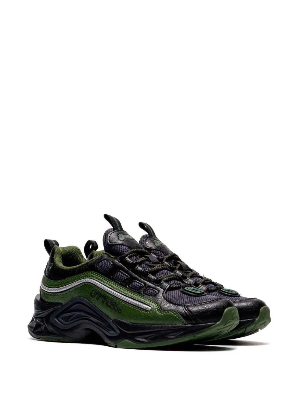 Кроссовки PROTOBLAST-CMLVIII Green/Black из коллаборации с OTTO958 ASICS, черный — фото 2