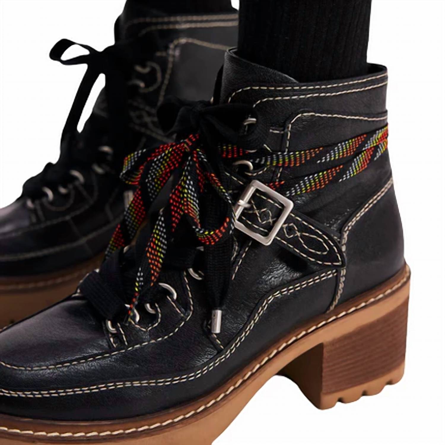 Jasper Hiker ботинки до щиколотки в викторианском черном цвете Free People — фото 2