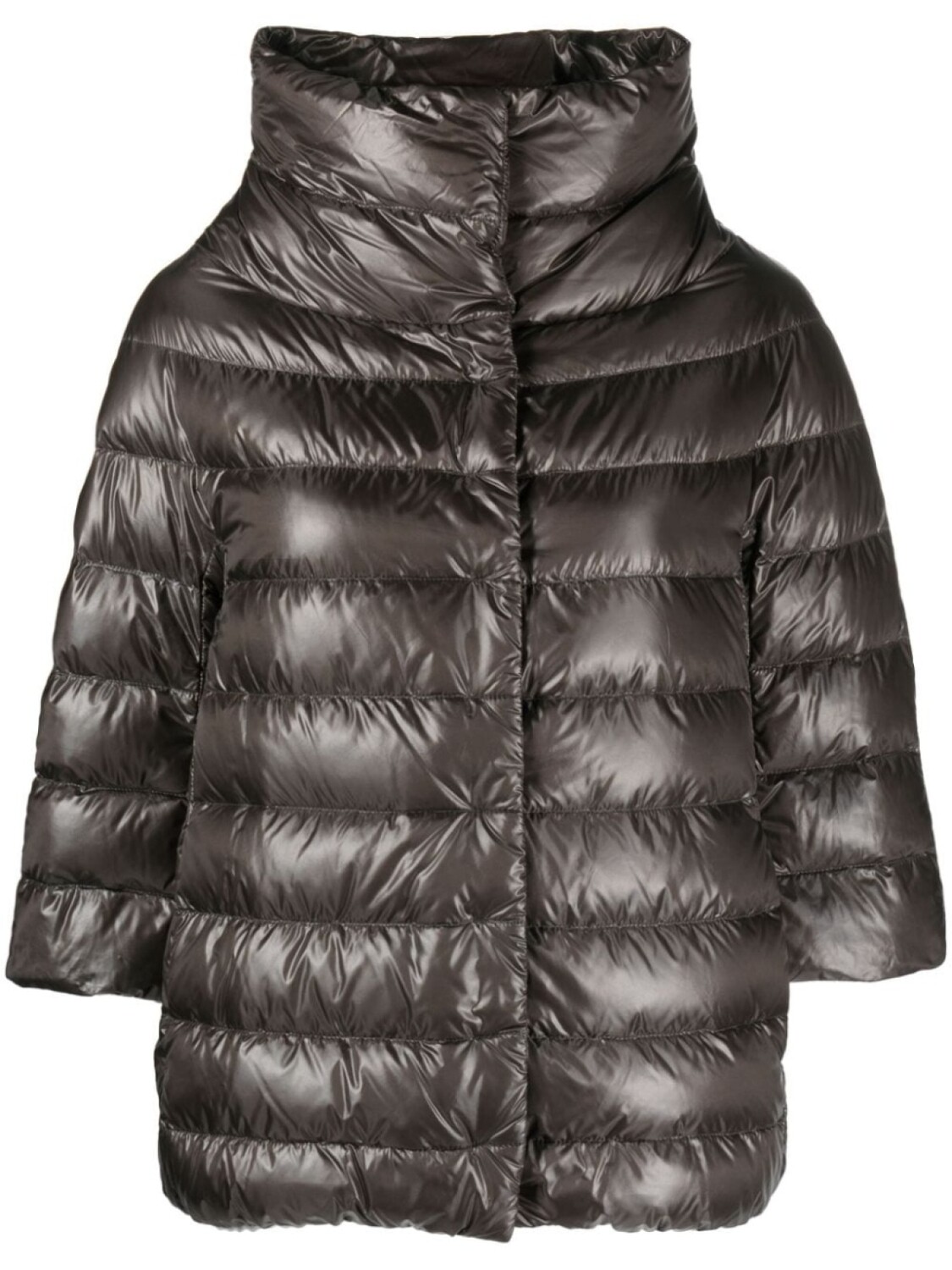

Herno funnel-neck padded jacket, серый