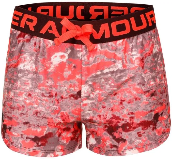 Детские шорты Under Armour Play Up с принтом, (628) Beta//Dark Maroon