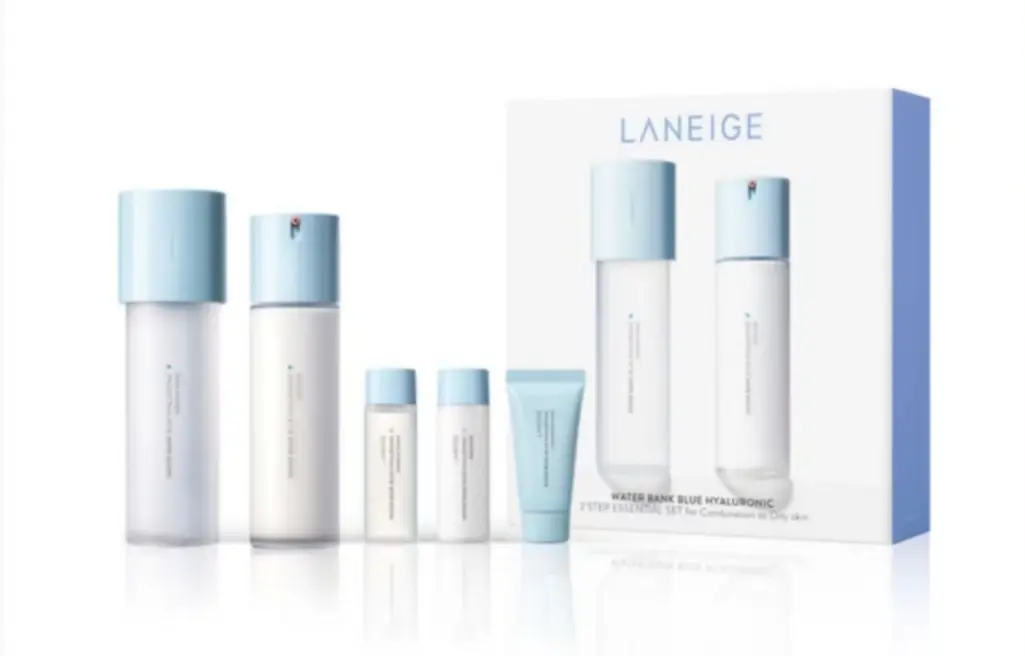 

Lanzhi новый водяной охлаждающий гиалуроновый кислотный набор для ухода за кожей с эффектом наполнения и освежения успокаивающий осветляющий увлажняющий LANEIGE