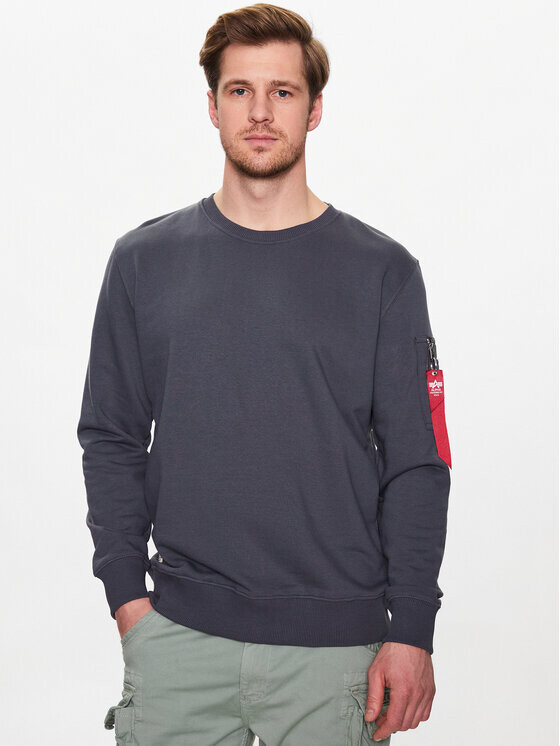 

Толстовка обычного кроя Alpha Industries, серый