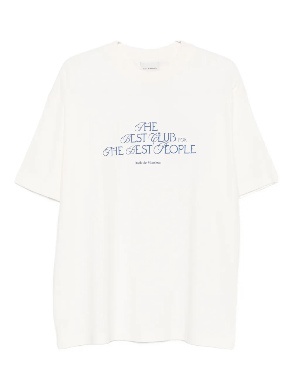 

Футболка с принтом-текстом Drôle De Monsieur, нейтральный