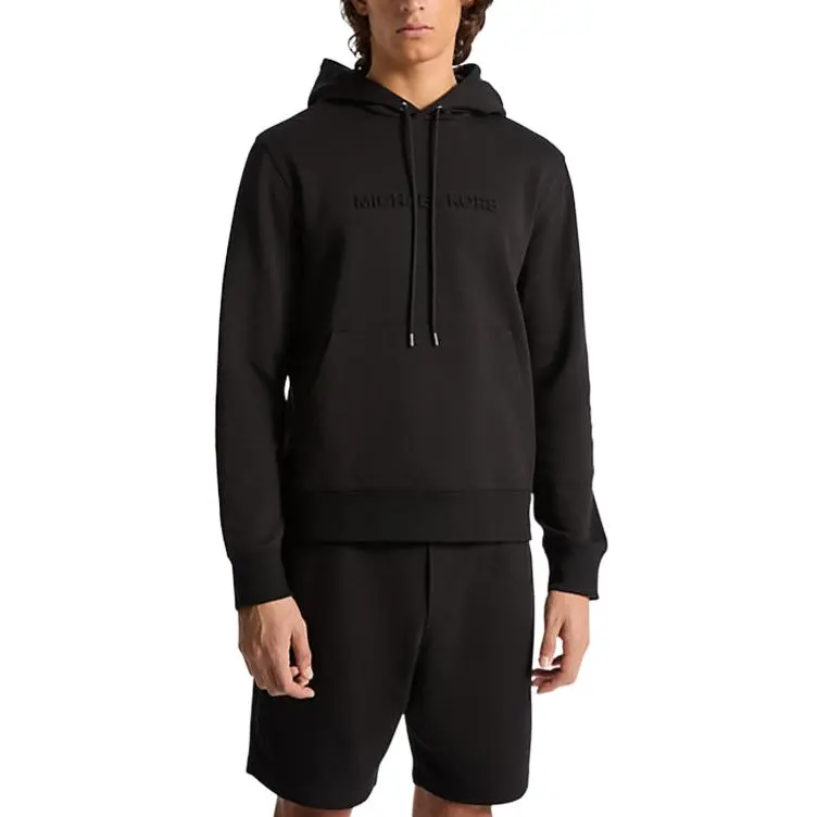 

Худи из хлопковой смеси с тисненым логотипом MICHAEL KORS, черный