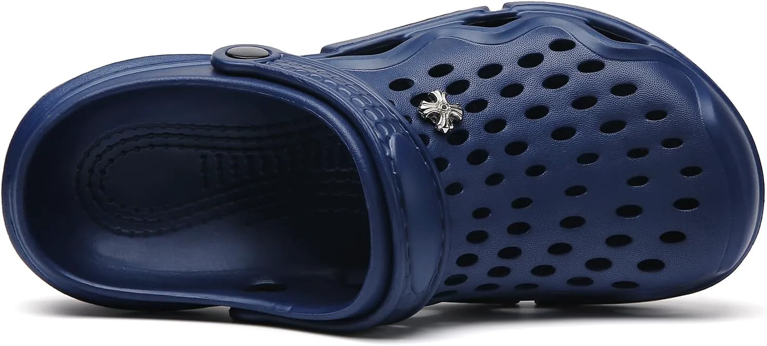 

Унисекс садовые сабо FLIOZY, уличные пляжные шлепанцы, сандалии, противоскользящие водные обувь для мужчин и женщин, синий