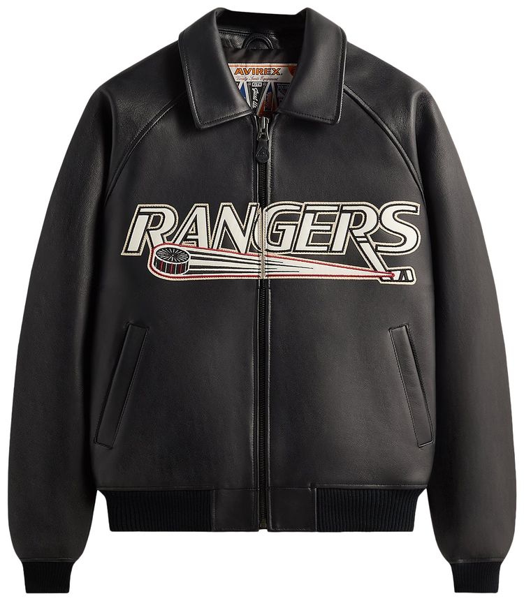 

Куртка-бомбер Kith x Avirex для New York Rangers, черный
