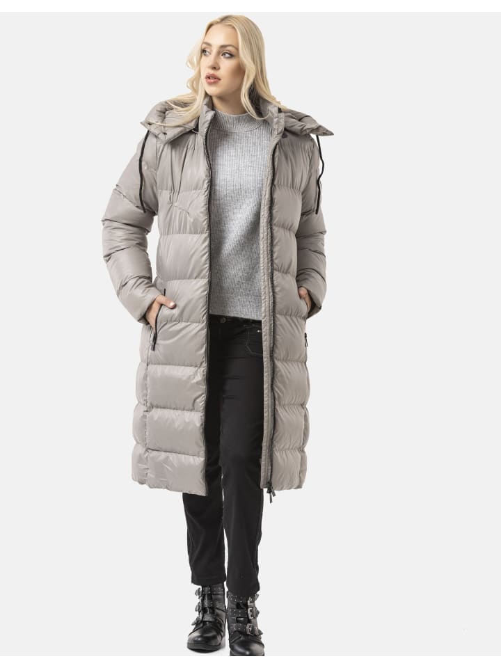 

Стеганое пальто WM143 в цвете БЕЖЕВЫЙ Cipo & Baxx