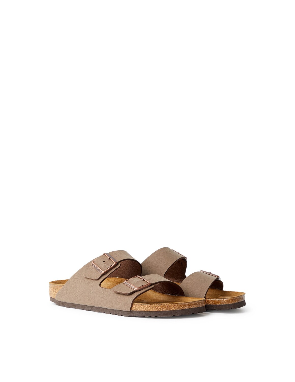 Сандалии Birkenstock Arizona нубук, бежевый — фото 2
