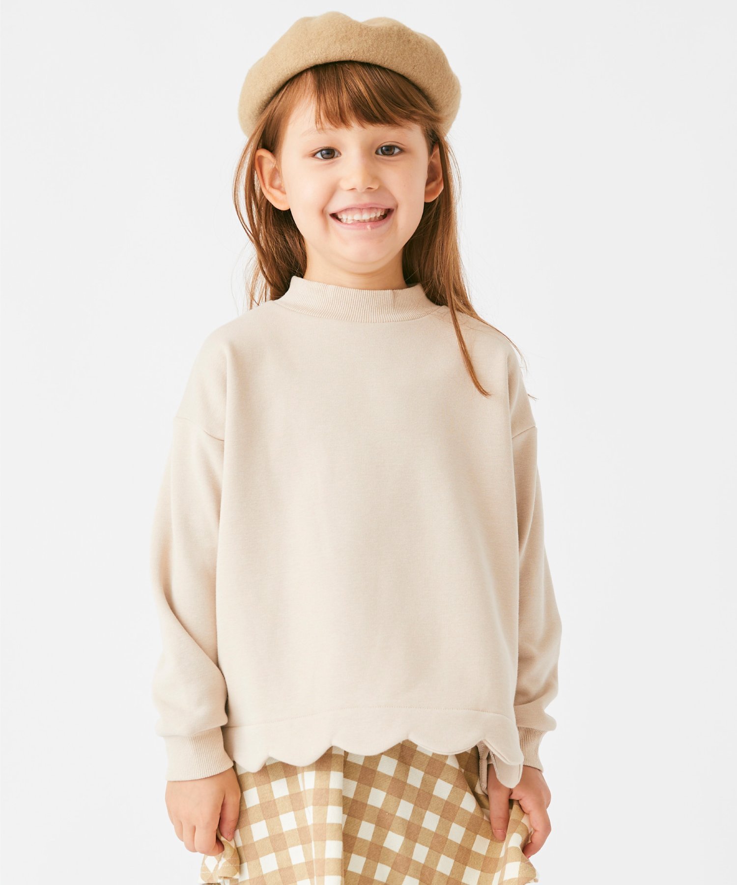 Толстовка на флисовой подкладке с фестончатым краем Ever Closet, Moon Gray