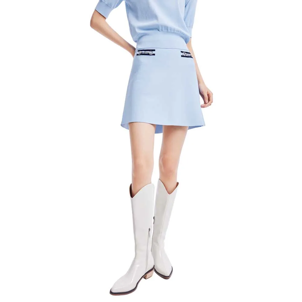 

Юбка Lily Elegant Temperament Skinny Fit skirt, синий