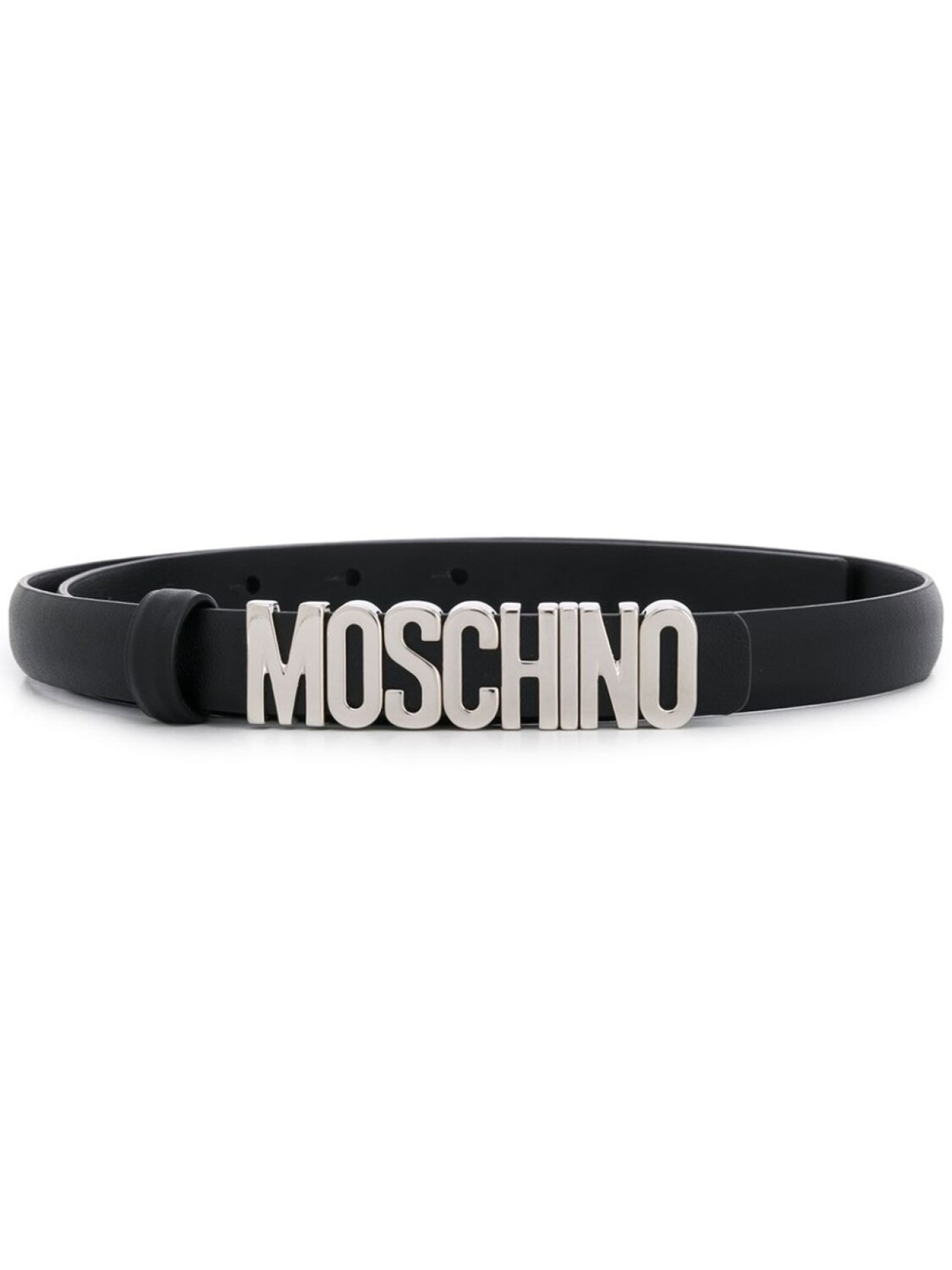 

Moschino ремень с металлическим логотипом, черный