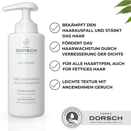 Шампунь против выпадения волос для женщин и мужчин Farma Dorsch — фото 2