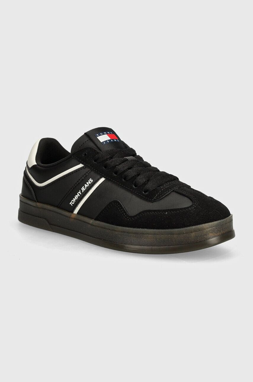 

Кроссовки Tommy Jeans TJM LEATHER RETRO CUPSOLE, черный