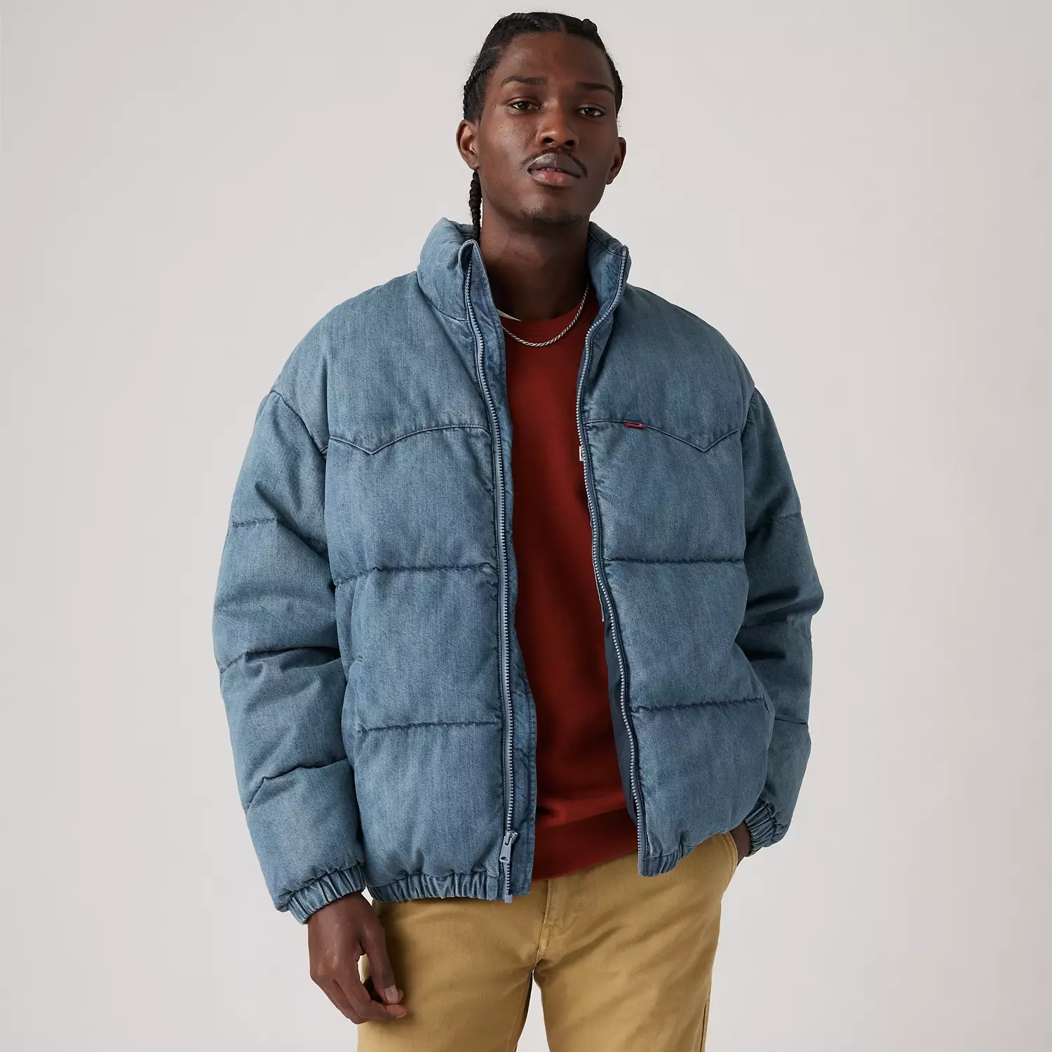 

Супер пуховик Levi's, цвет Run the Track - Medium Wash