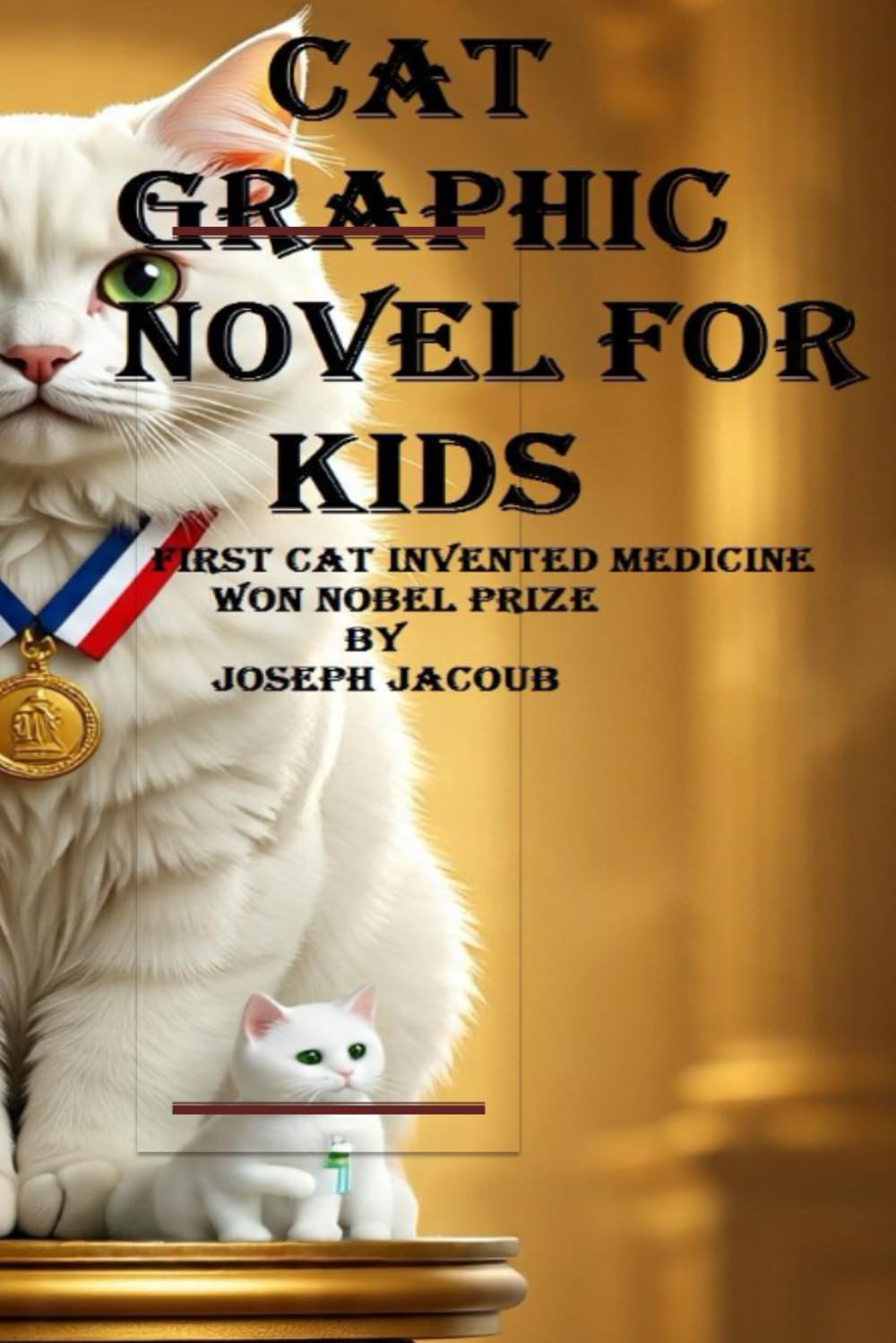 

Cat graphic novel for kids: First cat invented medicine win Nobel Prize (Independently published)