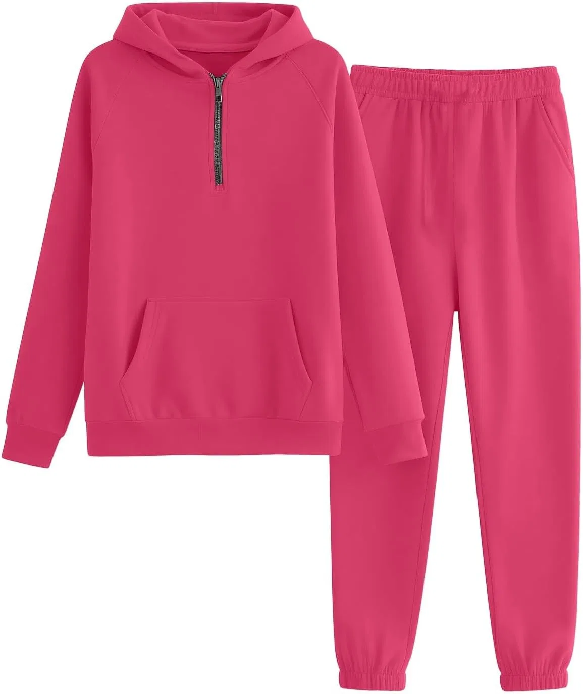 Детский спортивный костюм из флиса, 2 предмета, Hot Pink — фото 2