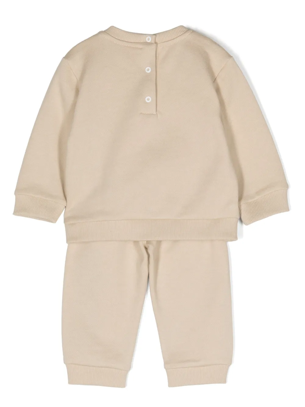 Спортивный костюм с логотипом Balmain Kids, нейтральный — фото 2
