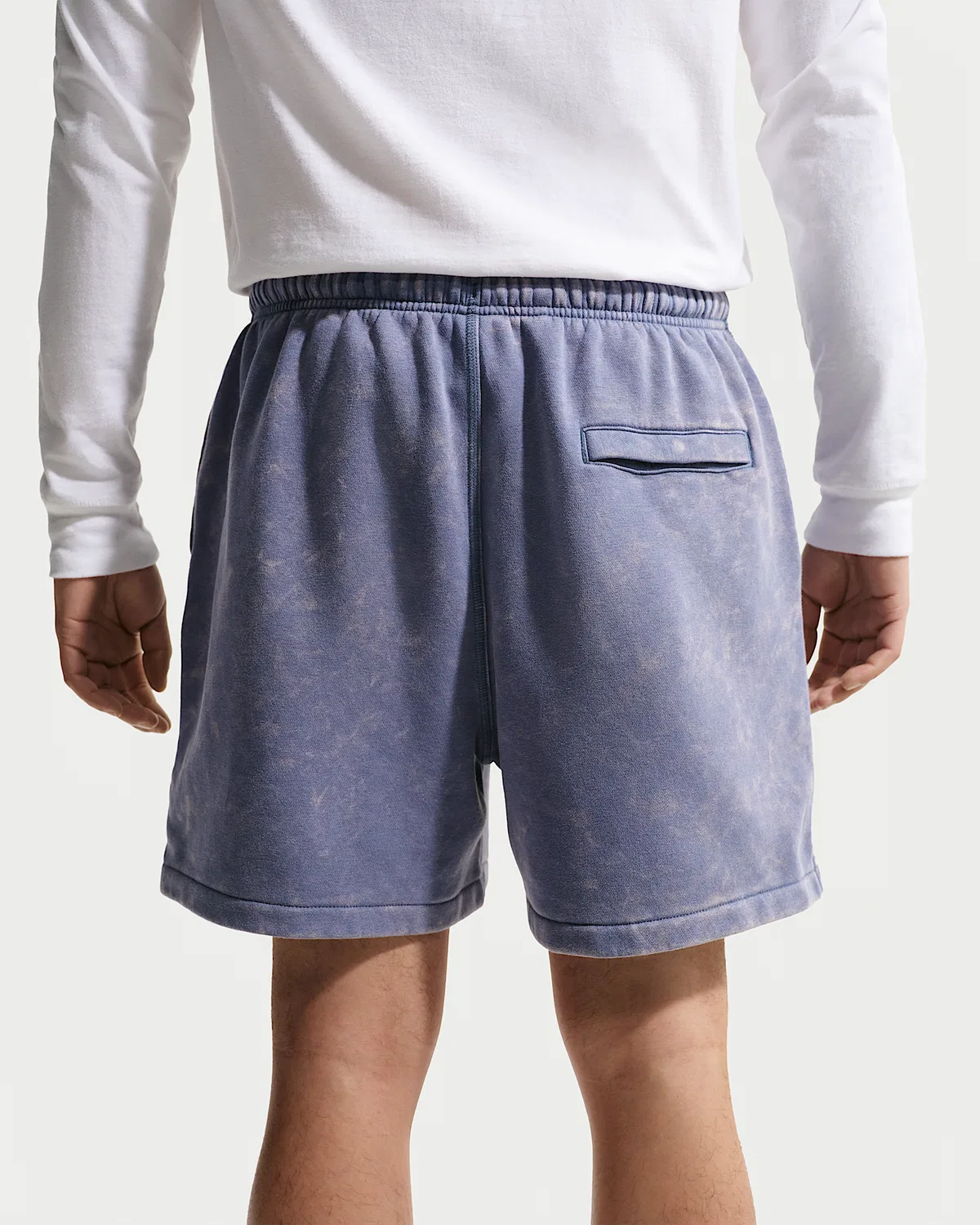 Мужские флисовые шорты Nike Club, Diffused Blue/Diffused Blue — фото 3