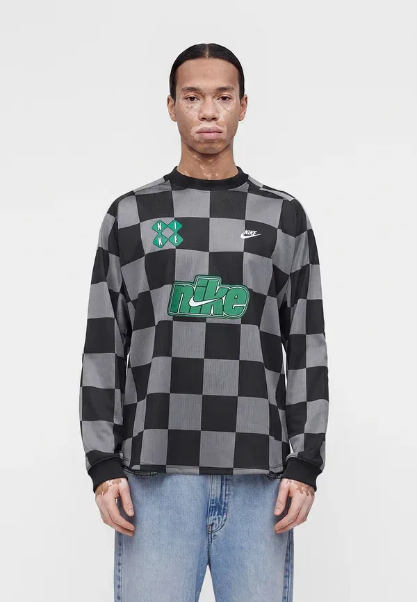 Футболка вратарская с длинным рукавом Nike Sportswear, дымчато-серый/черный/малахитовый