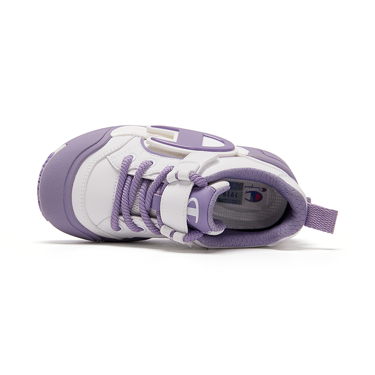 Детские кроссовки Puffy Shoes с низким верхом, устойчивые к истиранию, для скейтбординга, для детей от 3 до 7 лет Champion Kids, фиолетовый — фото 3