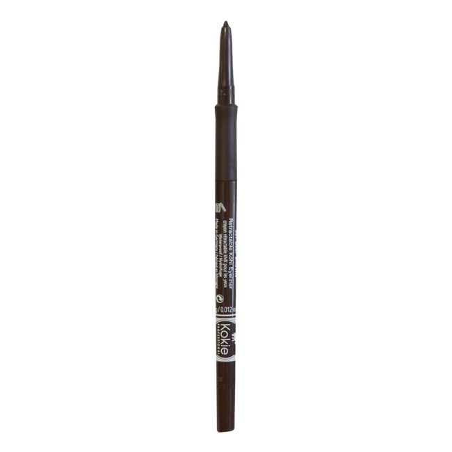 

Выдвижной водостойкий карандаш для глаз Kokie, цвет deep brown, 0,34 гр